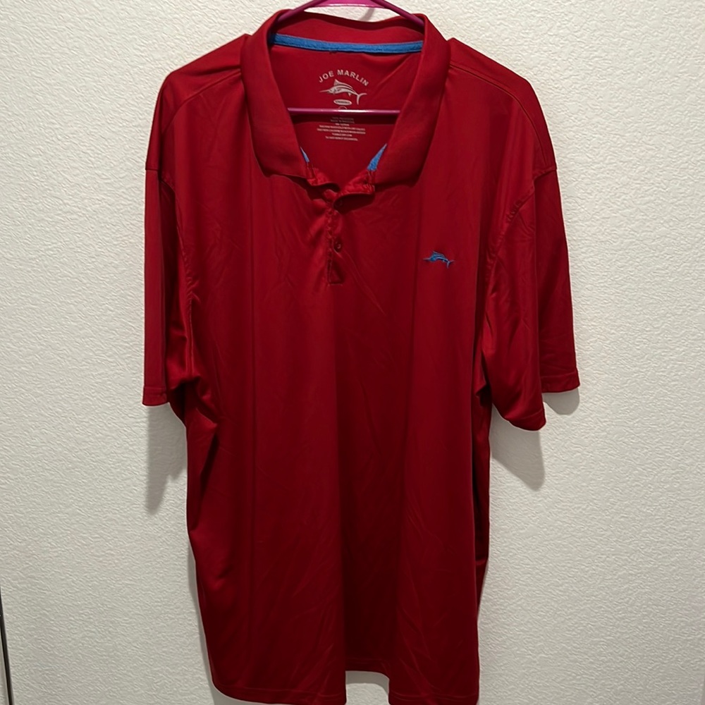 Joe Marlin red collar shirt 3XL